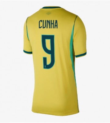 Brasilien Matheus Cunha #9 Replika Hemmatröja Damer VM 2026 Kortärmad